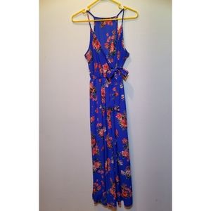 Floral Faux Wrap Sundress